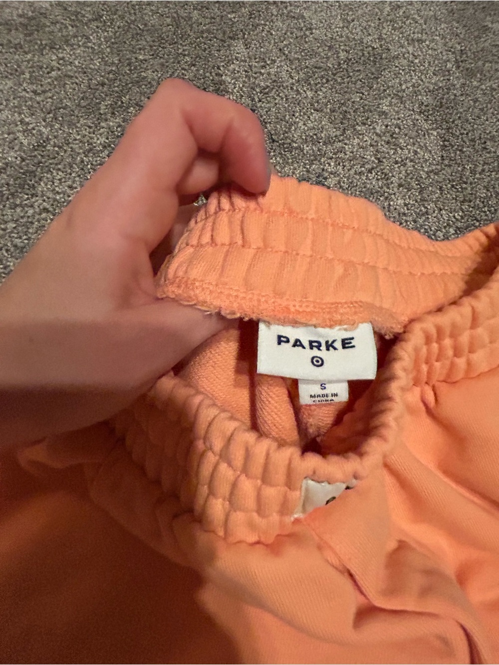 Parke x Target Wide-Leg Pull-On Pants in Peach - Picture 2 of 5